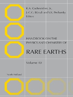 cover image of Handbook on the Physics and Chemistry of Rare Earths